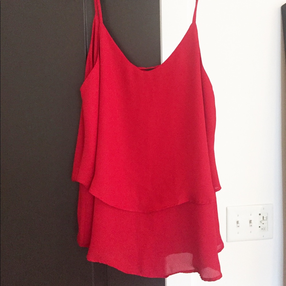 Red strappy top from Francesca's !!