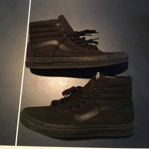 High Black Vans size 11 Men's off the wall
