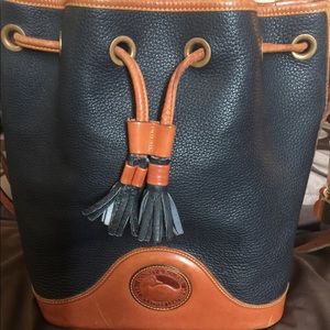 Large vintage Dooney and Bourke drawstring bag.