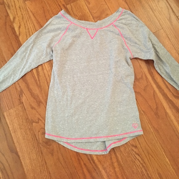 Grey baseball tee style top - Picture 1 of 1