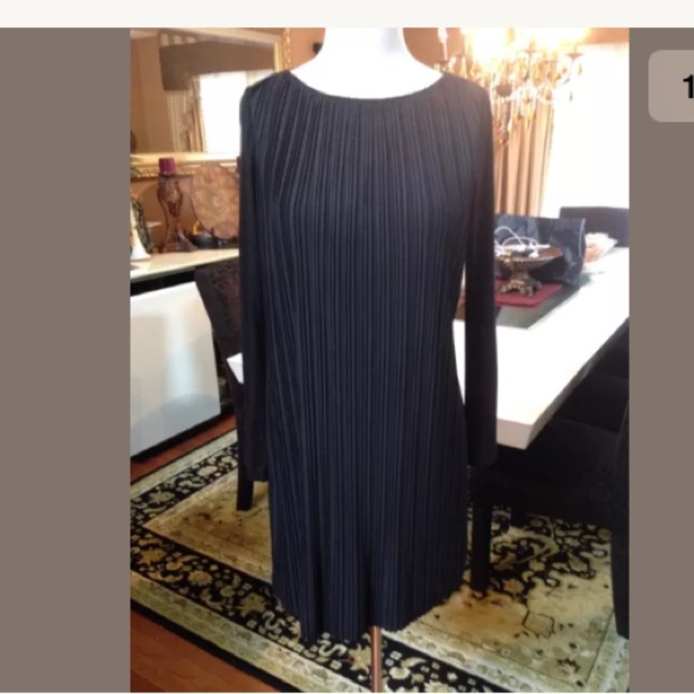Adriana Papell blk knee length dress