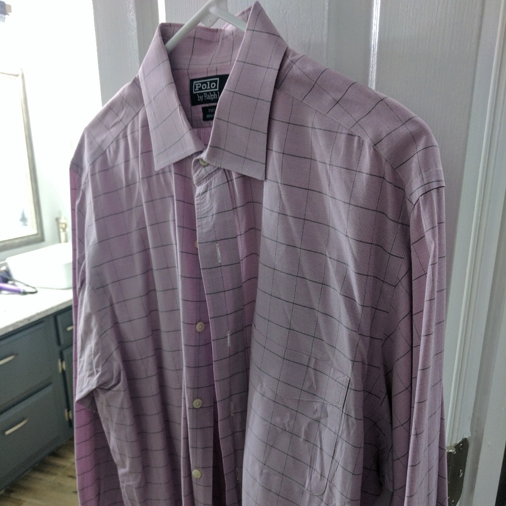 Men's long sleeve Polo dress shirt (Philip)