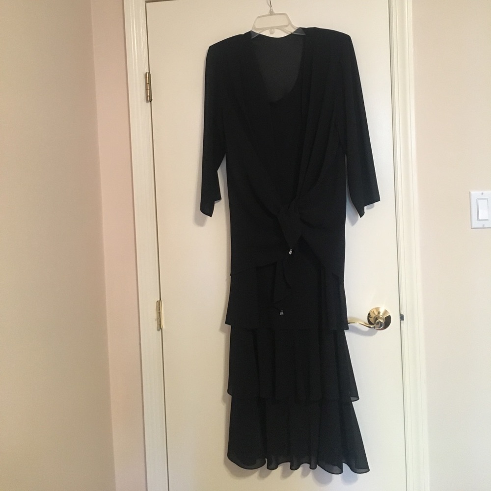 Long formal dress with shawl