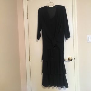 Long formal dress with shawl