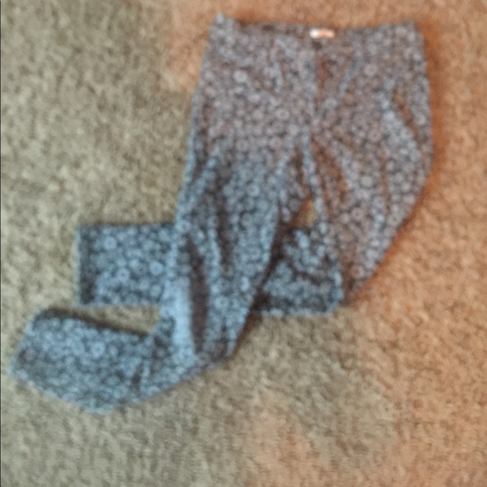 Girls cheetah/flower print jeans
