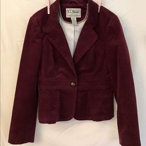 Wine Velvet Blazer