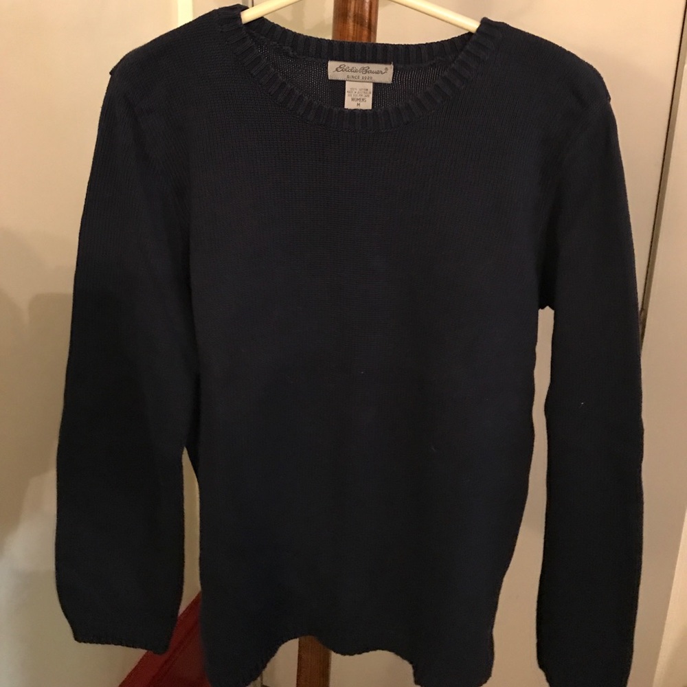 Eddie Bauer navy blue long sleeve sweater