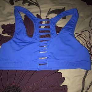 Pink sports bra