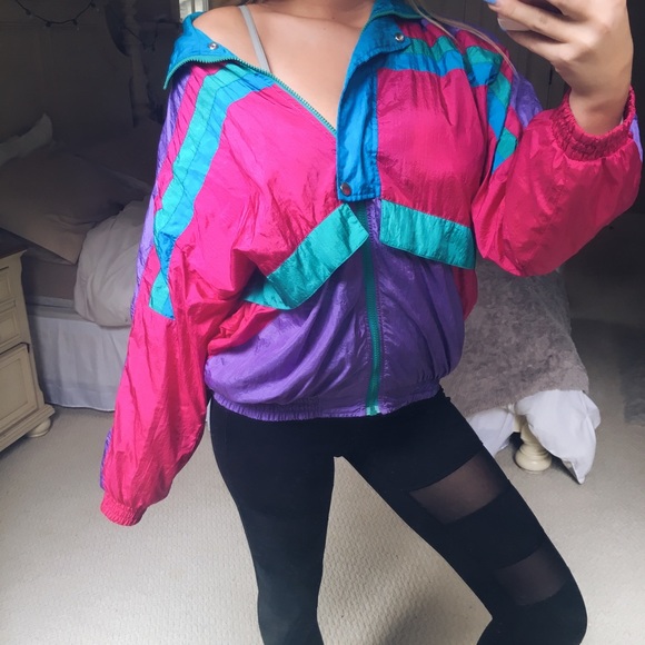 Nike Jackets & Blazers - vintage electric windbreaker