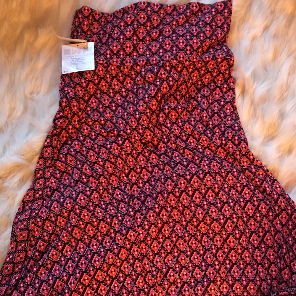 SALE‼️LulaRoe Black & Orange Maxi Skirt-NWT-Large