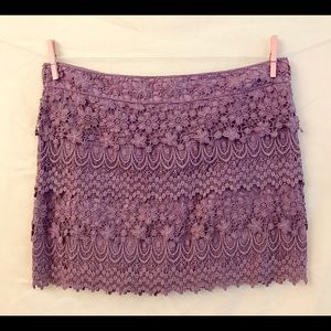 Lace Covered Lavender Skirt