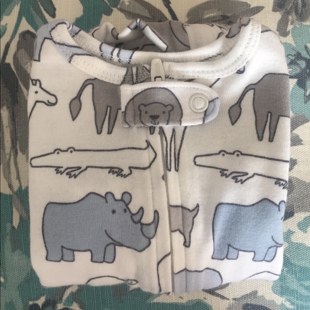 nb animal print onesie