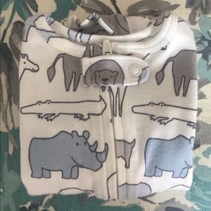 nb animal print onesie