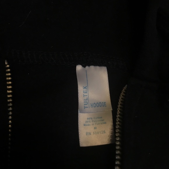 Black Zip-Up Cheer Cheerleading hoodie - Picture 2 of 3