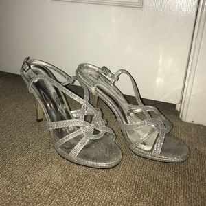 Prom Shoes - Silver (Worn Once)