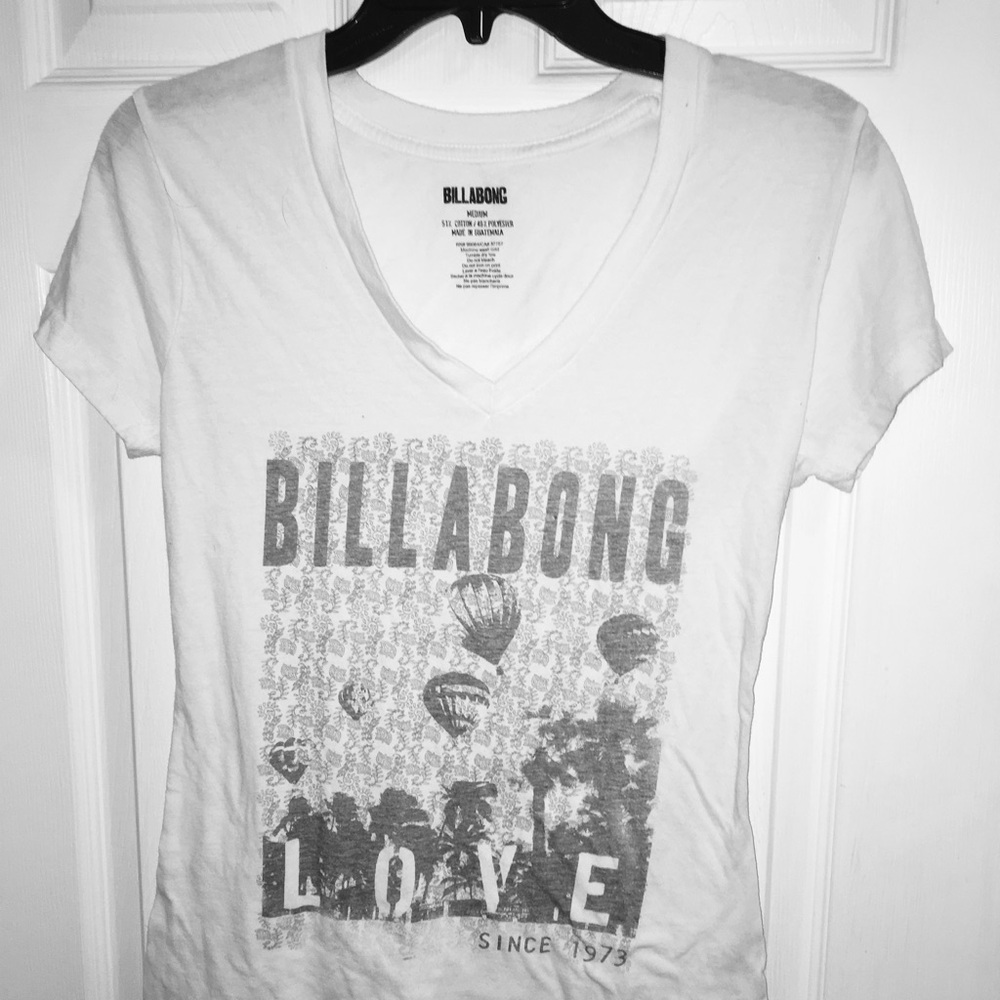 Billabong white graphic t-shirt
