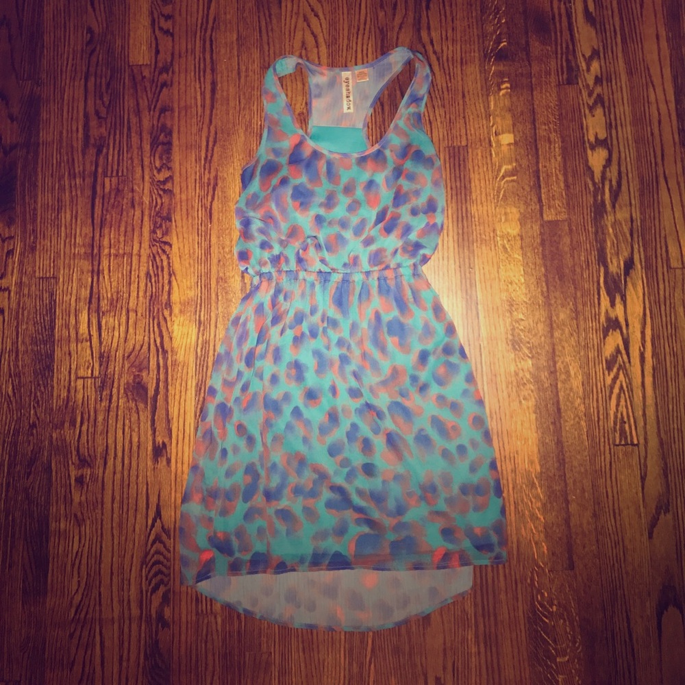 DRESS- Peacock print - 'Eyeshadow' brand