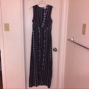 Tribal print maxi romper