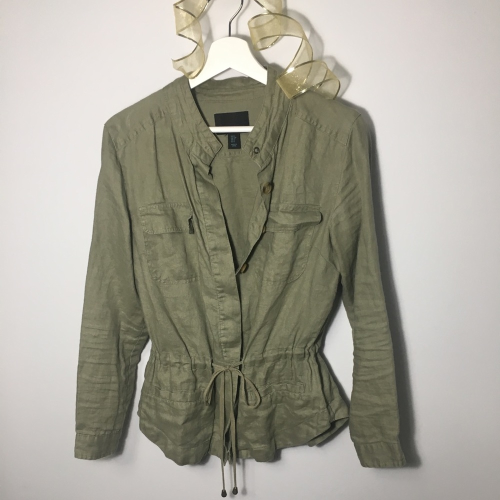 Cinthia Rowley Army Green Linen Tunic