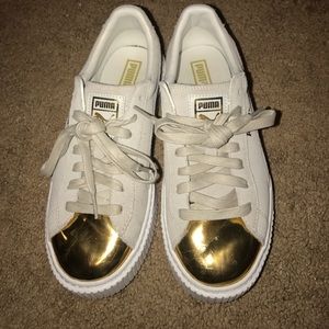 Platform Tan/Gold Pumas