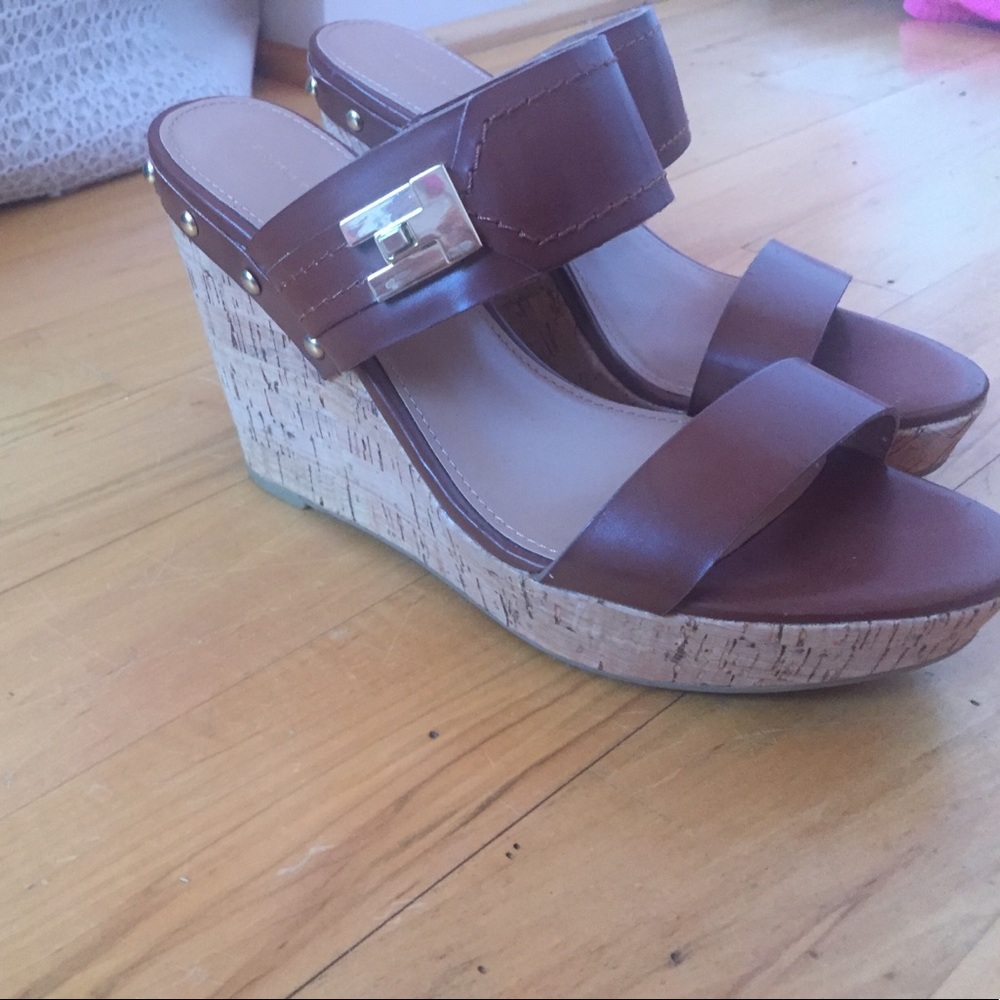 Tommy Hilfiger Brown Wedges