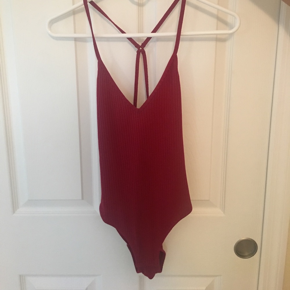Ladies burgundy Leotard