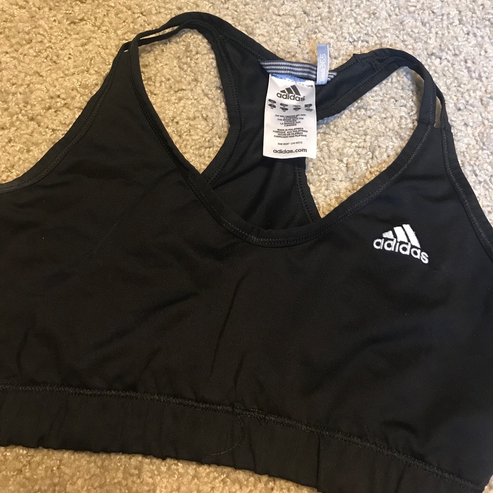 Adidas Black sports bra