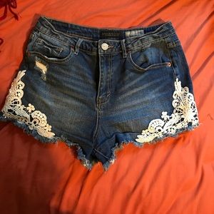 Aeropostale lace high waisted shorts