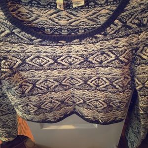 Knit cropped sweater