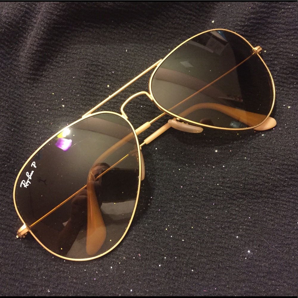 Ray-Ban Gold Aviator Sunglasses