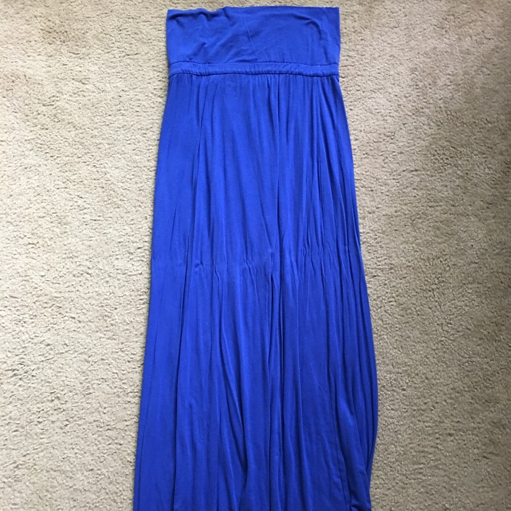 a.n.a blue maxi skirt