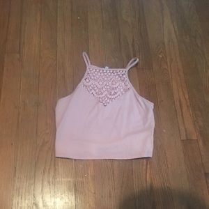 Light pink crop top