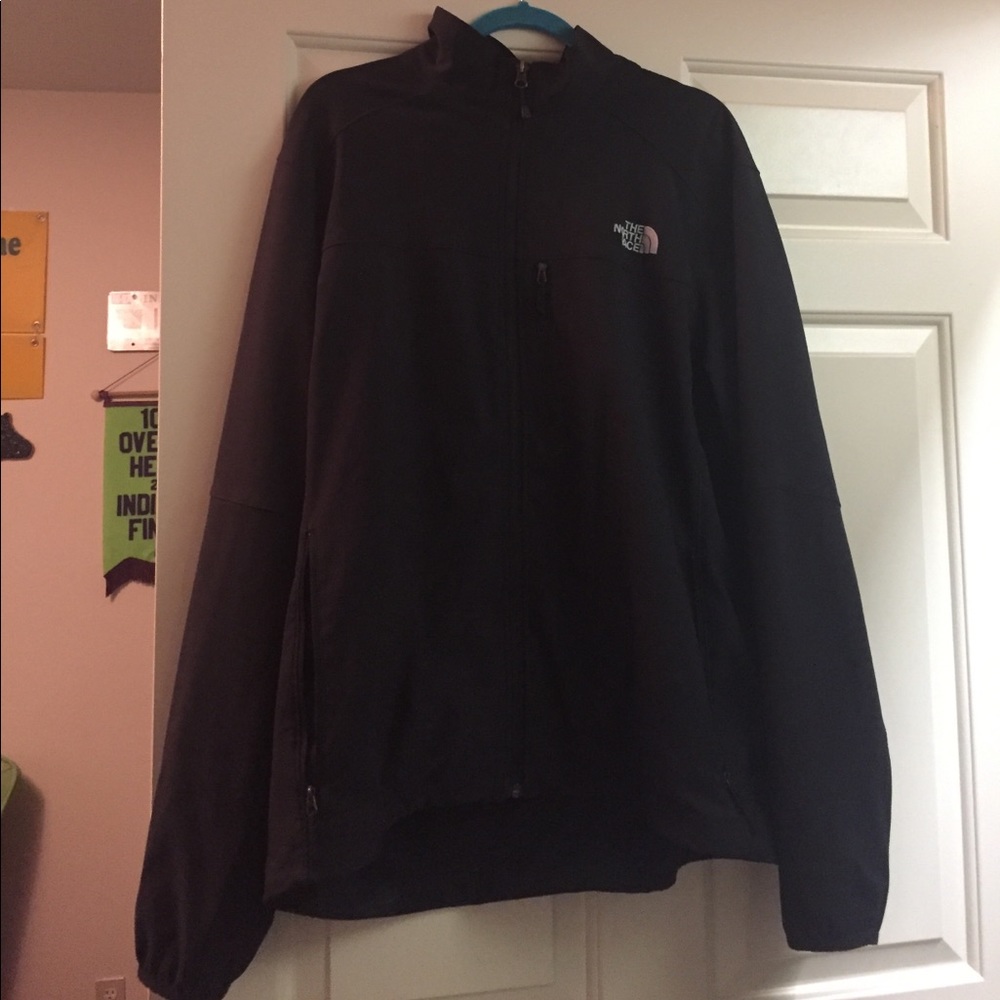 Black north face shell jacket