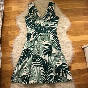 Palm print Dress
