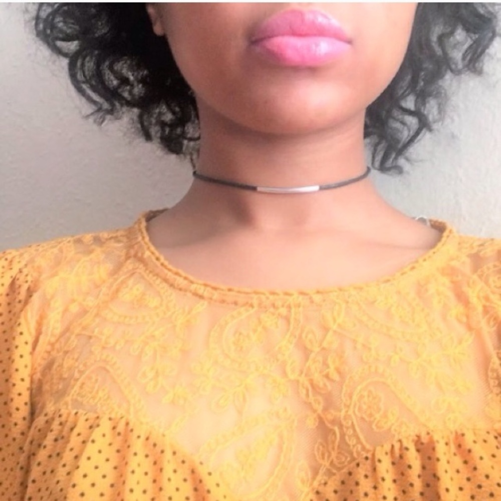 Silver Accent Cord Choker