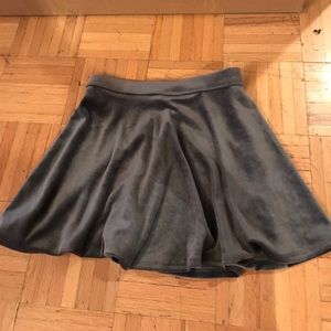 Grey Velvet Skirt!!!