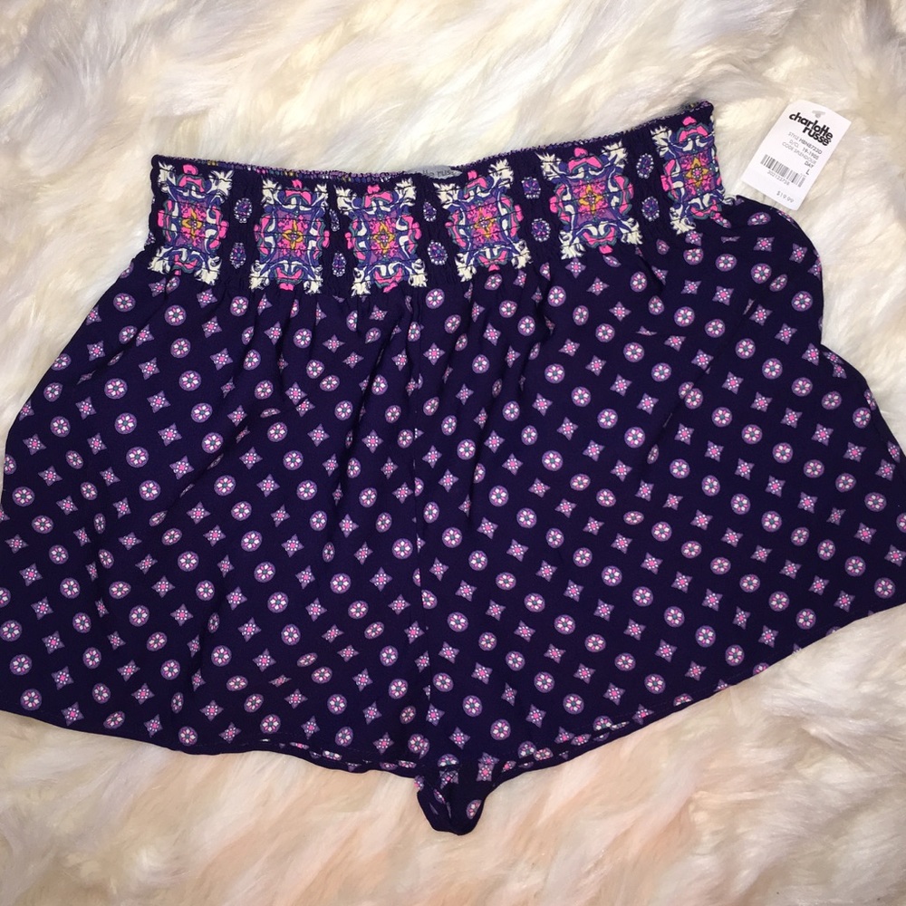 Charlotte Russe Purple Lounge Shorts - NWT- L