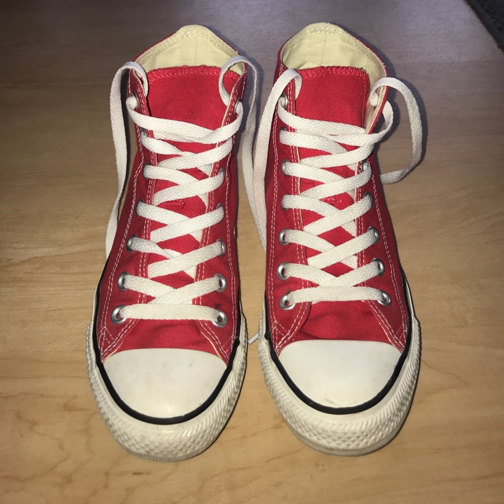 Red High-Top Converse
