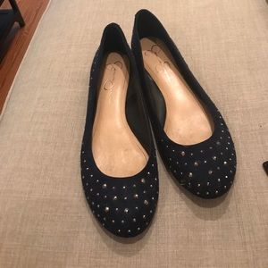 JESSICA SIMPSON rhinestone flats