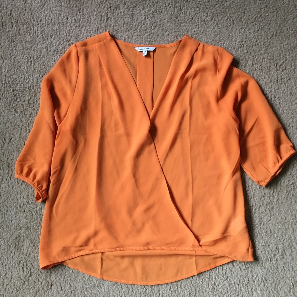 Orange blouse