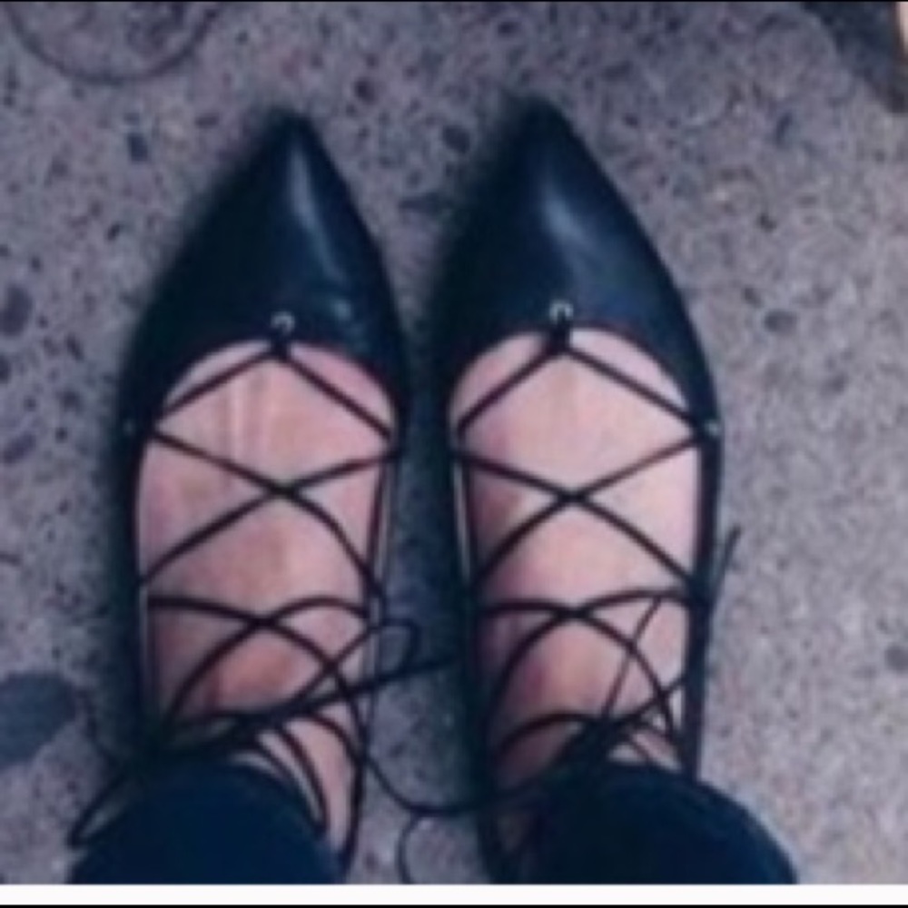 Jcrew Black Flats