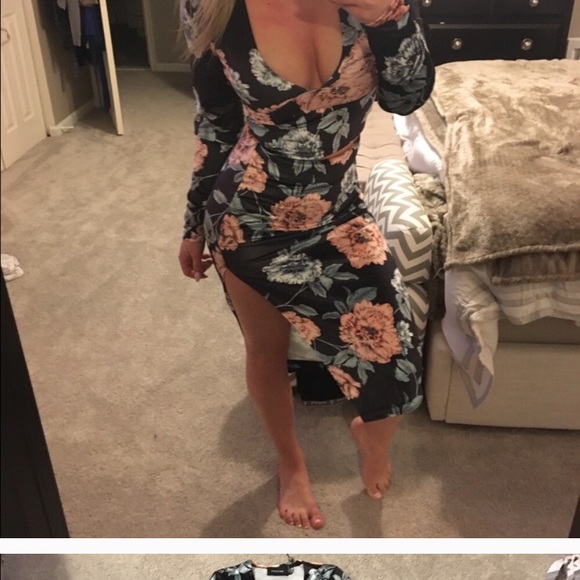 Mink Pink velvet crop top and skirt - Picture 3 of 7