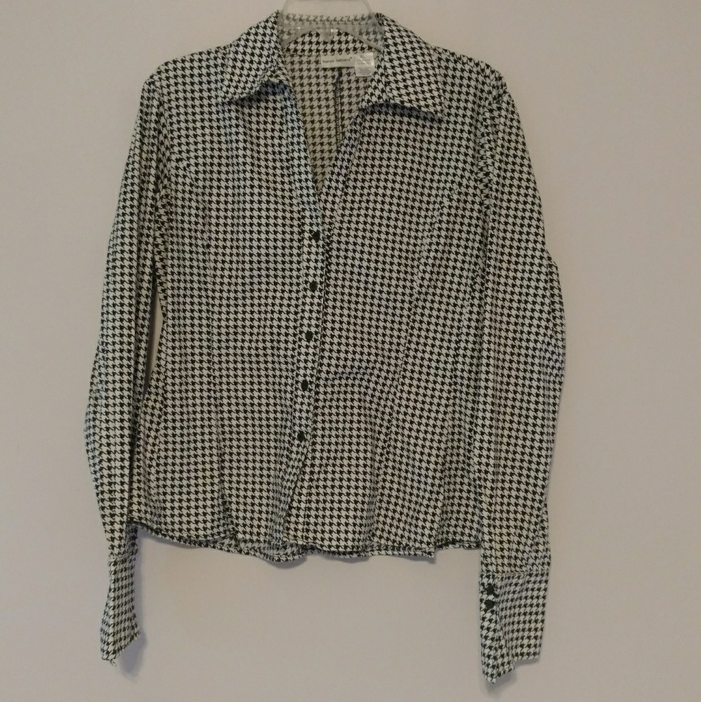 🚫SOLD🚫Harve Bernard Houndstooth Button down
