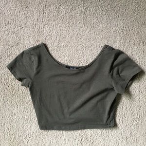Olive green crop