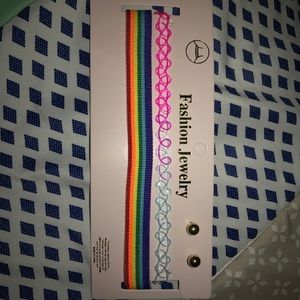 Rainbow Vintage Choker Set