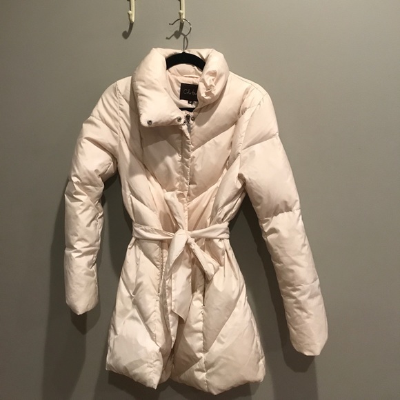 Cream Cole Haan puffer jacket, barely worn - Picture 1 of 3