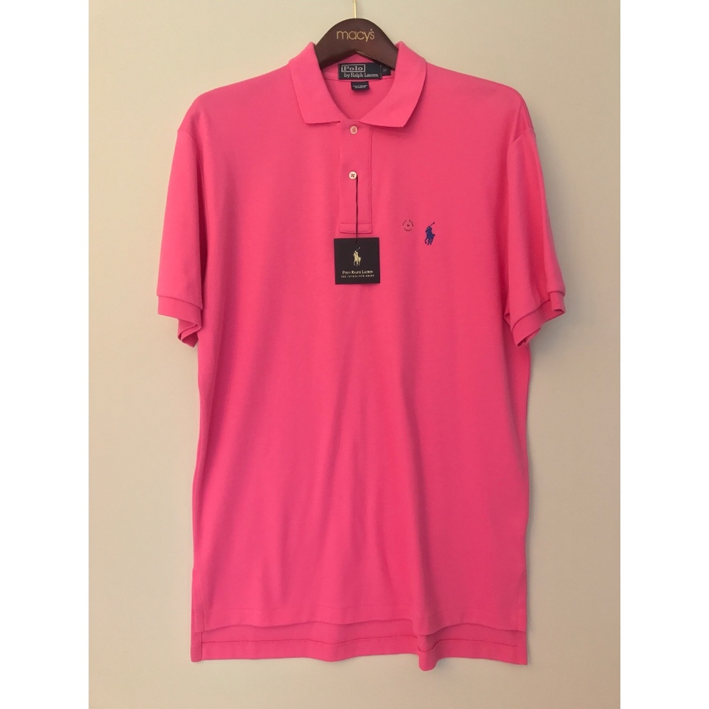 Pink Ralph Lauren Interlock Polo