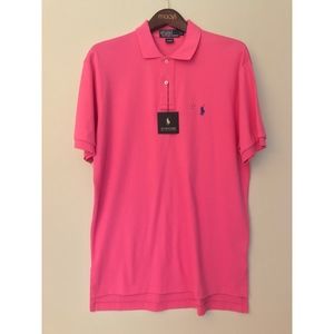 Pink Ralph Lauren Interlock Polo