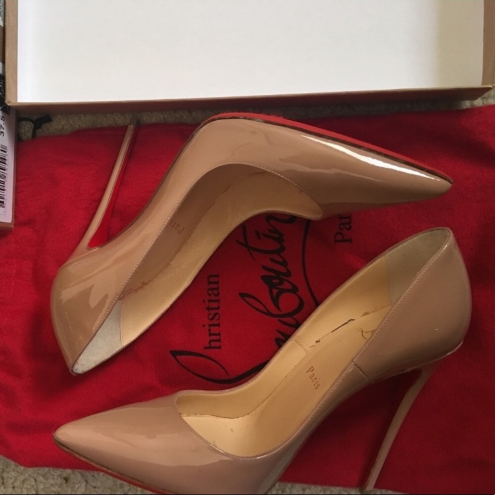 Christian Louboutin So Kate 120 Patent in Nude