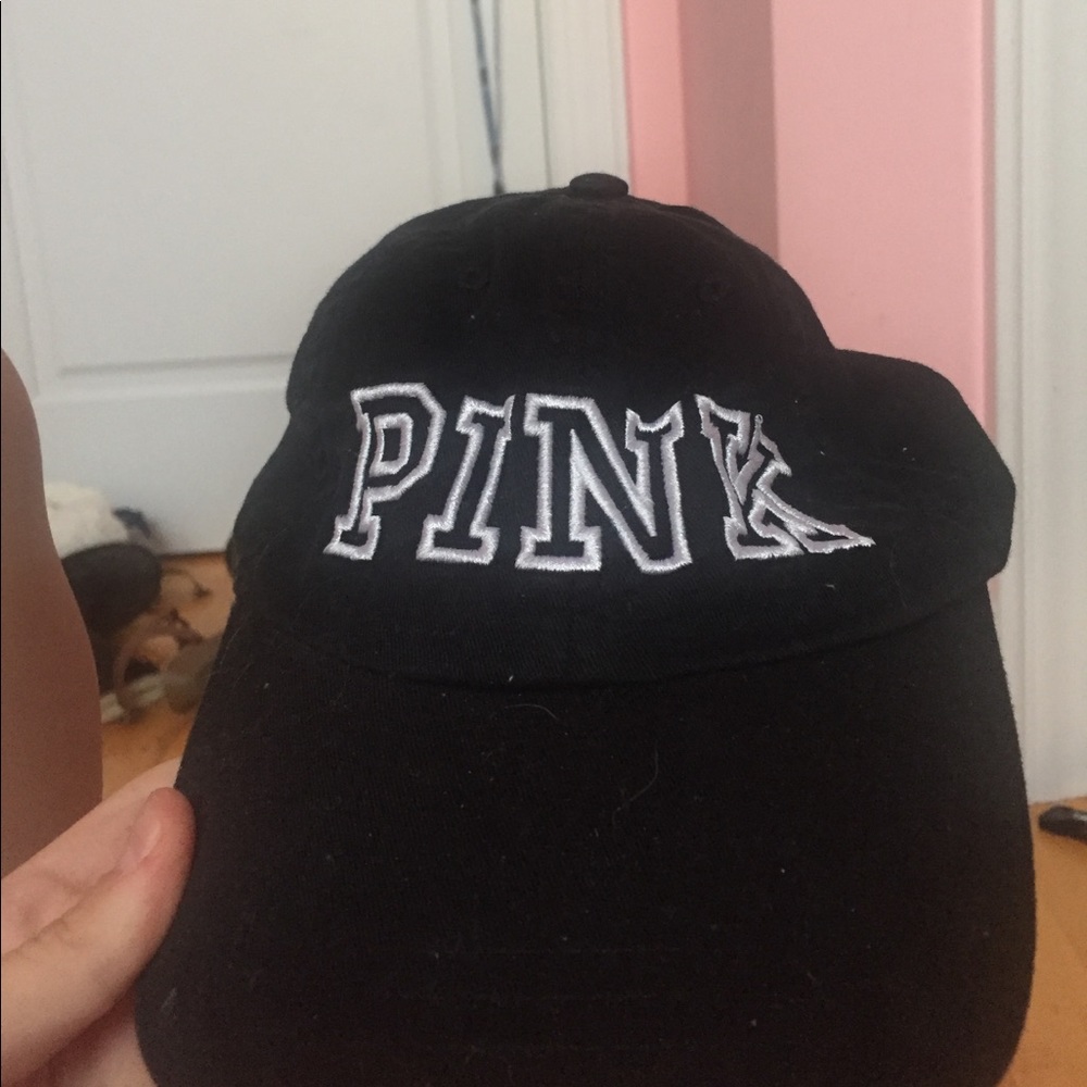 Victoria's Secret Pink Black Baseball Cap